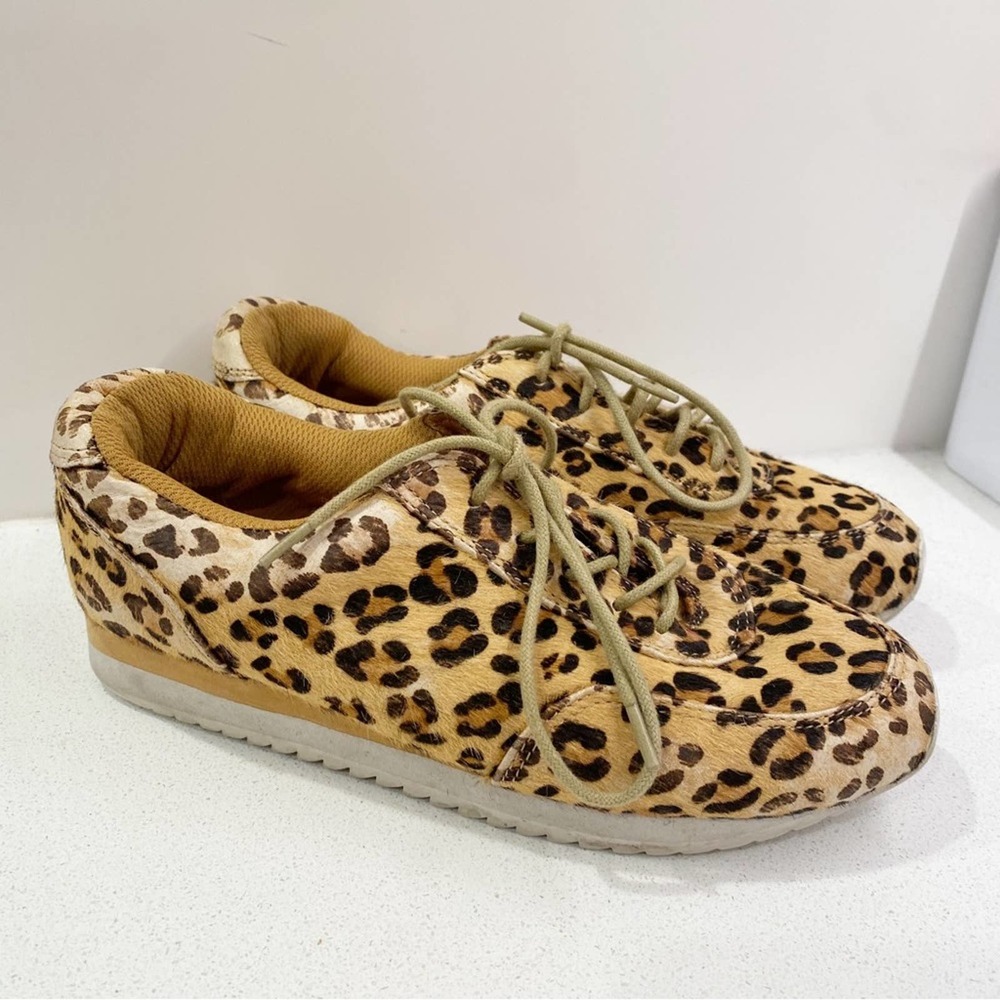 Jeffery Campbell Animal Print Sneaker Trainer Shoes sz 6 - Picture 1 of 8